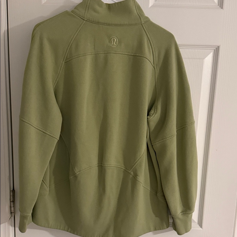 lululemon athletica Olive Green Half-Zip Pullover Hoodie - Picture 2 of 2